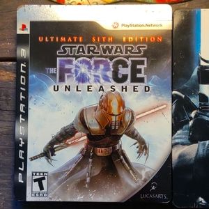 PS3 Video games StarWars the force unleashed 1 and 2 Hard case collectors editio